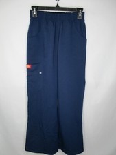 Dickies Womens Scrub Pants XS Navy Blue Pocke...