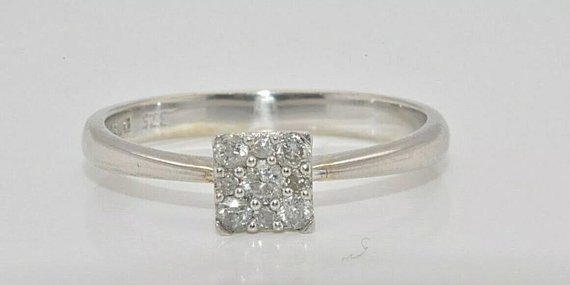 Small cluster diamond ring store