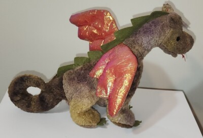 TY Beanie Baby - SCORCH the Dragon (7 Inch) NEW MWMTs Plush