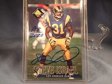 Los Angeles Rams-Steve Israel-1994 PRO LINE CERTIFIED AUTOGRAPH-PITTSBURGH
