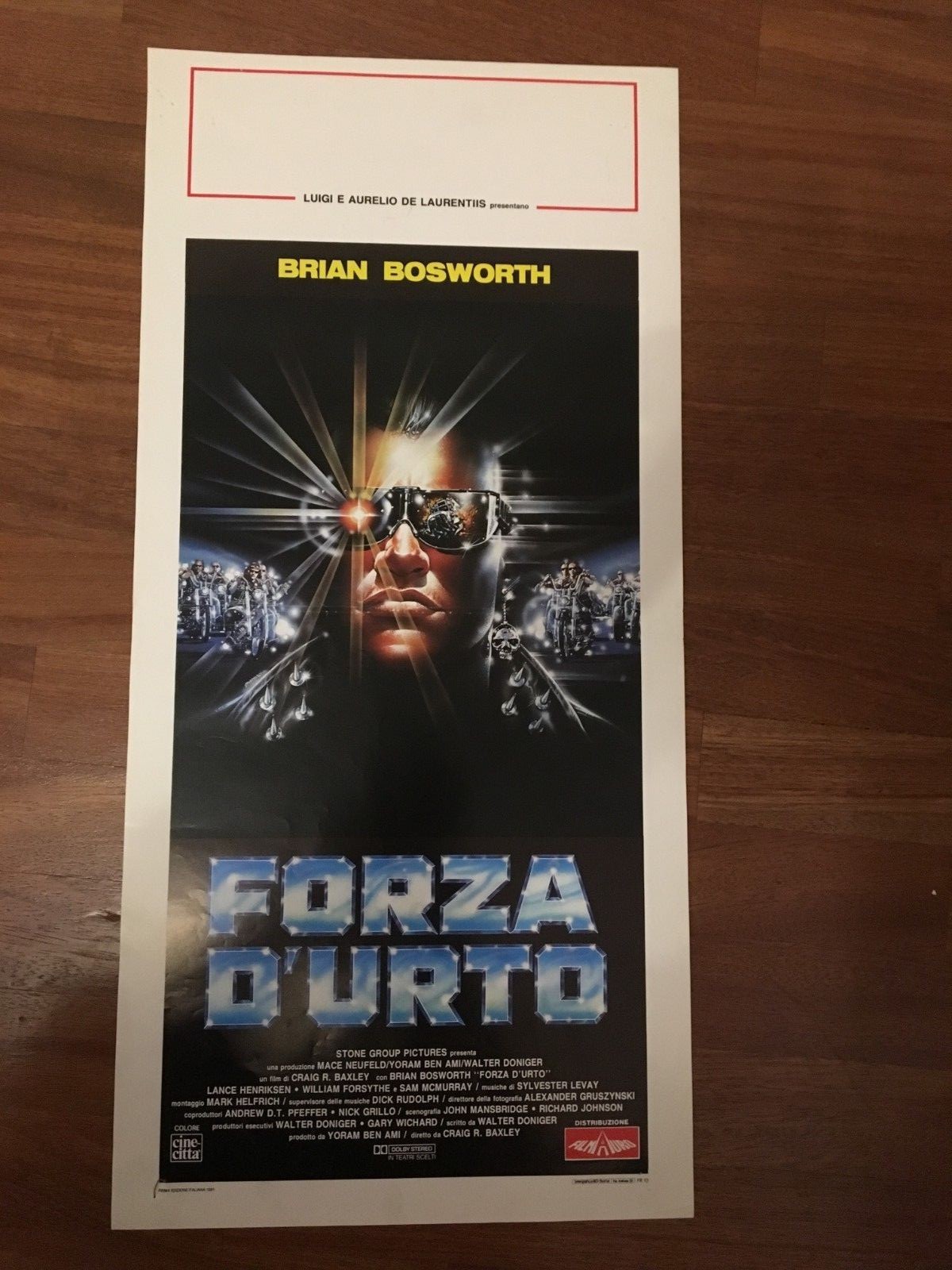 Locandina originale film Forza d'urto (1991) - Regia di Craig R. Baxley
