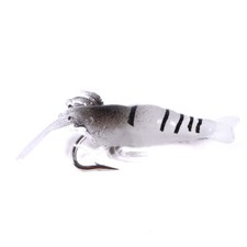10PCS Soft Shrimp Fishing Lures Fish Bait Jig Bass Jigging 4cm/1.5g Saltwater