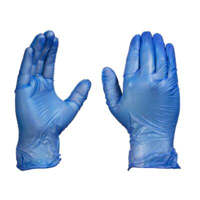 #ad Blue Vinyl Exam Gloves 4 mil 100 Pack LATEX FREE Industrial Food Grade $14.99