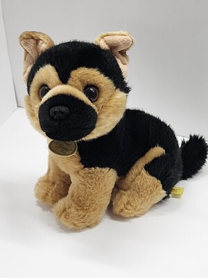 German Shephard Plush Puppy Dog Stuffed Toy Tan Black Miyoni Tots Aurora