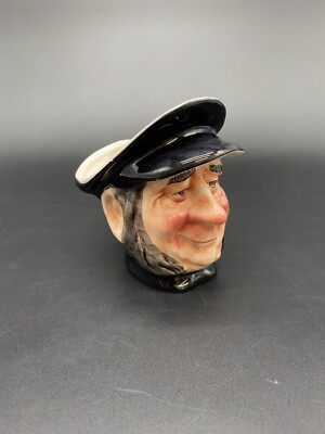 Vtg Leonardo Character Mug Toby Jug Charles Dickens Mr. Peggotty