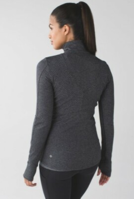 Lululemon Sz 6 Kanto Catch Me 1/2 Zip Pullover Jacket Running Gray