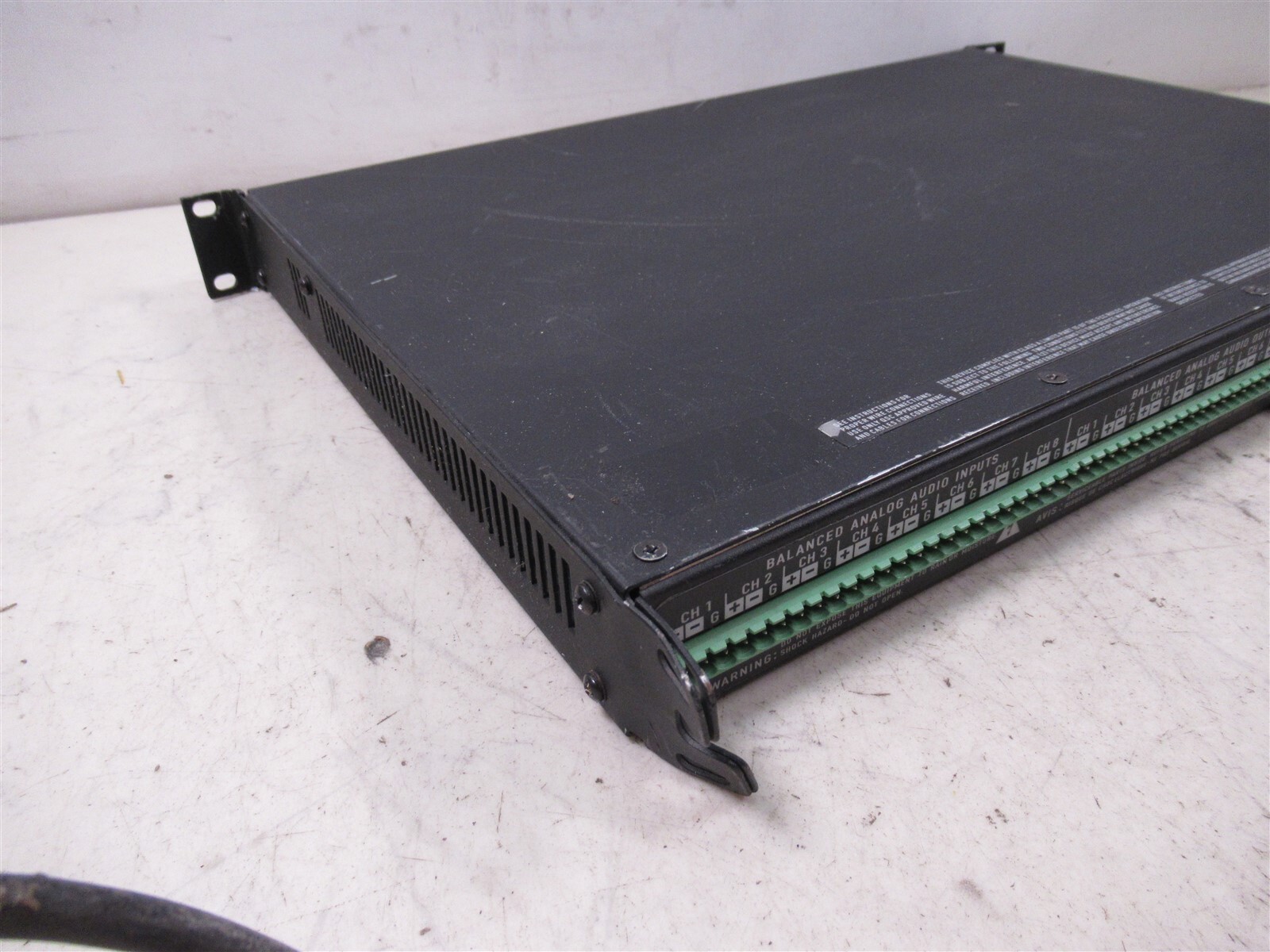 QSC Audio RAVE 188s Digital Audio Router Rack Mount Pro Audio Deck Rack ...
