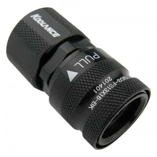 Koolance QD3 Male and Female Quick Disconnect Set, for 13mm x 16mm, Black - Picture 2 of 3