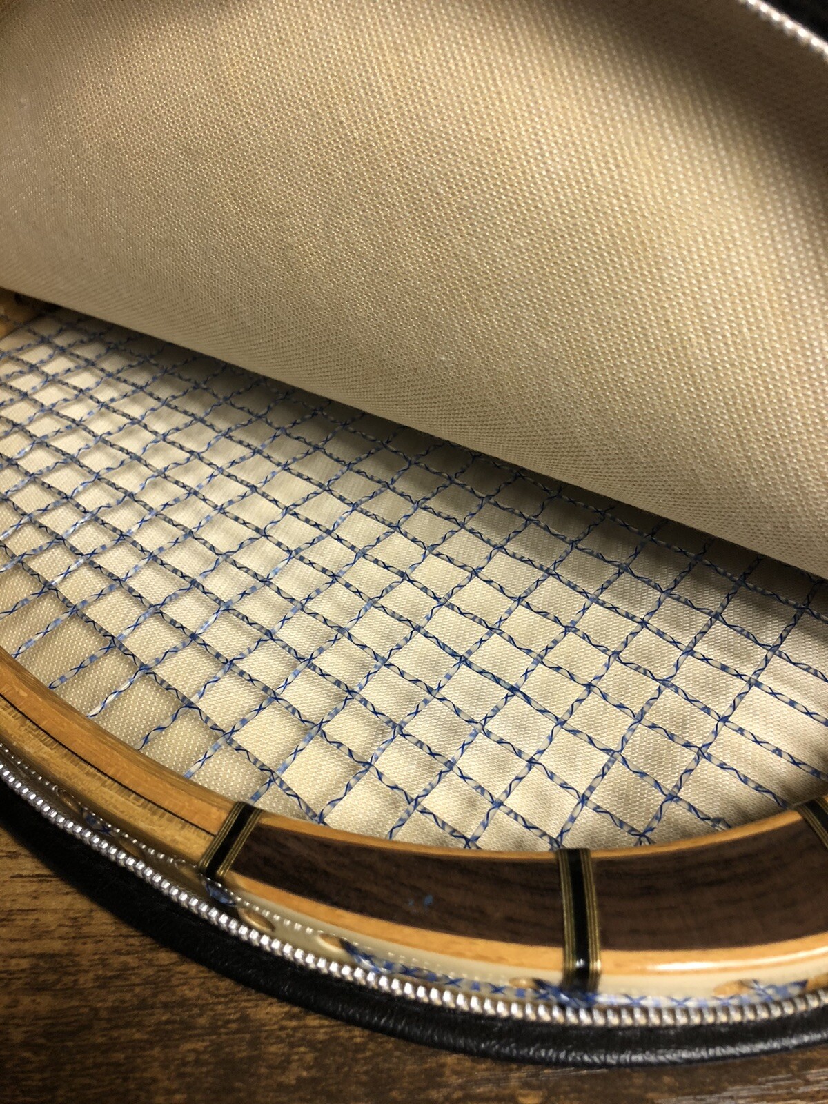 Vintage Dunlop Professional Wooden Tennis Racquet W Cover 4 1/2 - Made in Japan