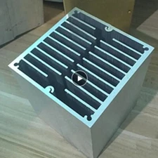 80x80mm Aluminum Heat Sink Radiator Heatsink for Cooling / Electronic Cooler