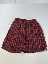 Vintage Champion Mens Medium Geometric Check All Over Print Swim Trunks NWOT
