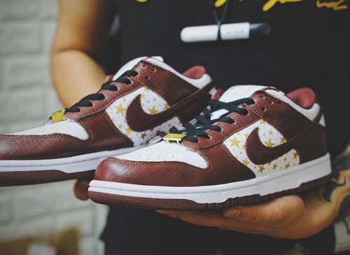 dunk low supreme brown
