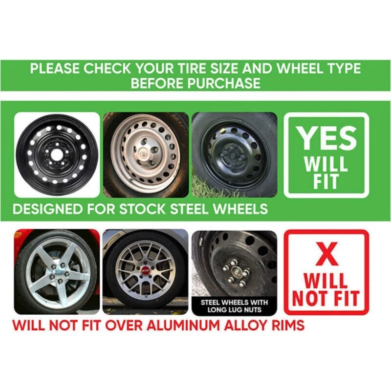 4Pcs Hubcap Wheel 16" Rim Cover Hub Cap For Steel Wheel For Scion XB 2008-2015 Foto 4 de 4