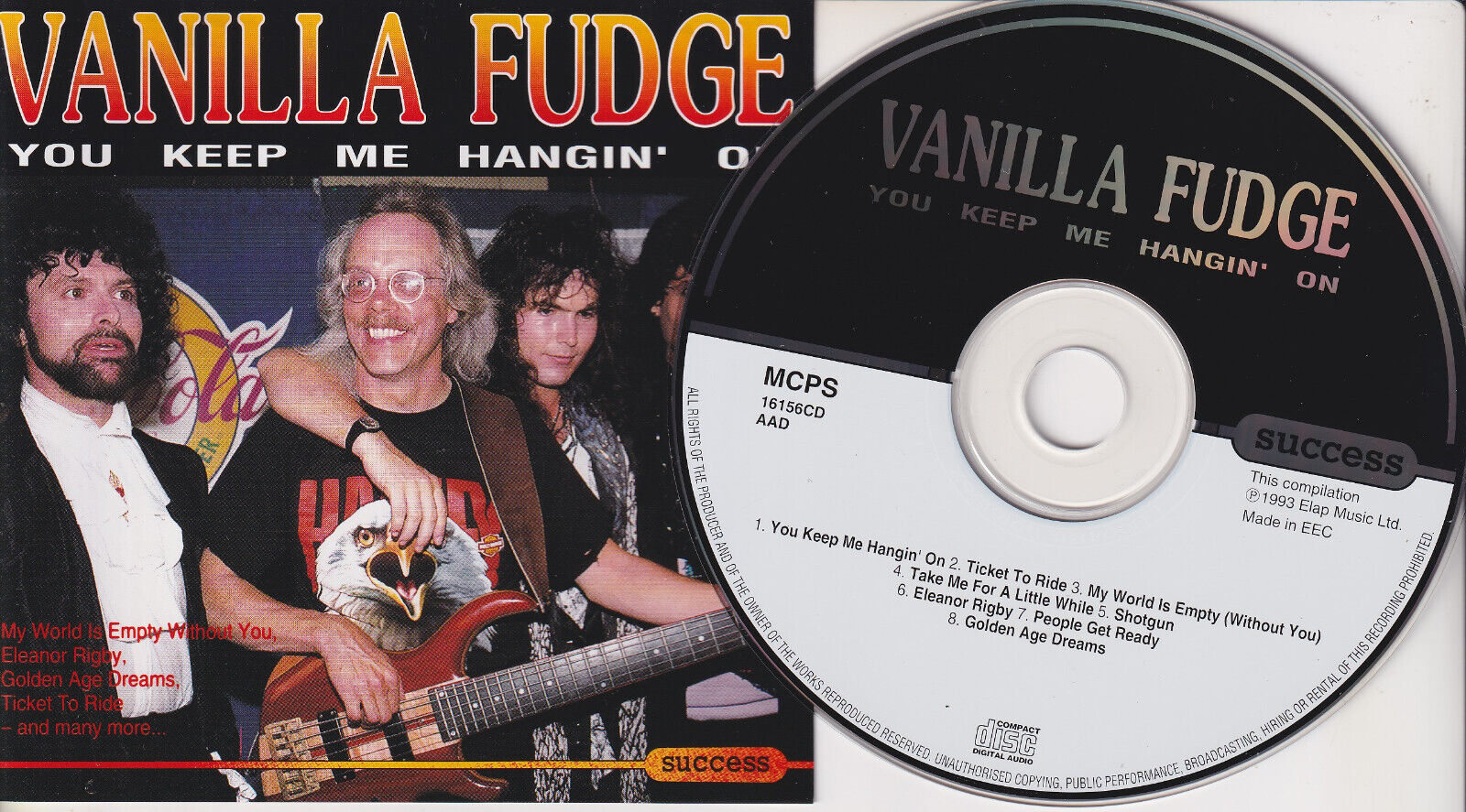 VANILLA FUDGE You Keep Me Hangin' On (CD 1993) 8 Songs Made in UK Live Recording