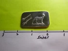 GERMAN SHEPHERD DOG JUSTICE MINT 1973 VERY RARE 999 SILVER BAR FEW ON EBAY #B