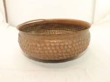 Antique Copper Bowl Engraved With Beehive, Serving Bowl Egyptian Handmade Bowl