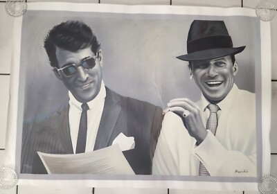 Frank Sinatra and Dean Martin in Ring a Ding Ding Canvas (by Nicolas Macchio) 