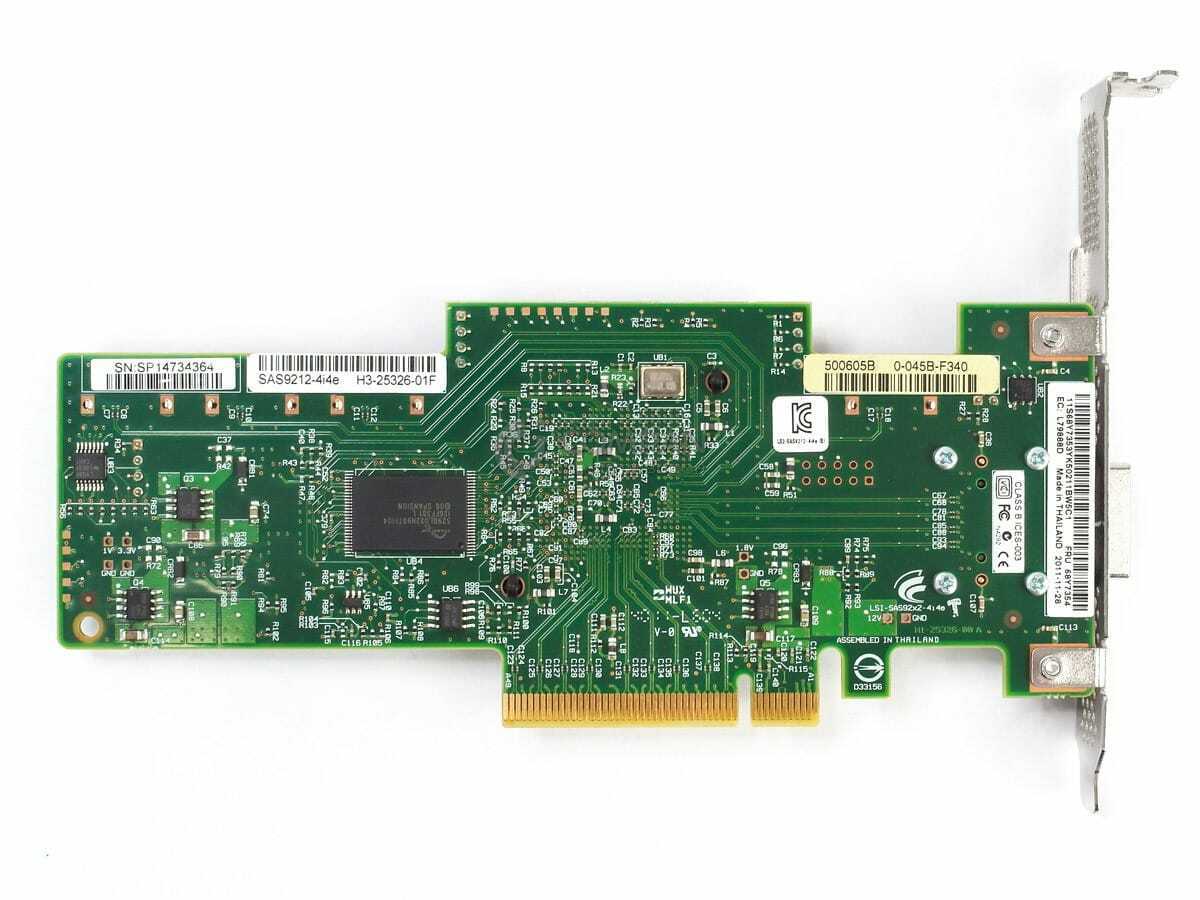 68Y7354 IBM LSI 6GB SAS HBA CONTROLLER PCI-E - 9212-4I4E, H3 68Y7354 IBM LSI 6GB SAS HBA CONTROLLER PCI-E - 9212-4I4E, H3
