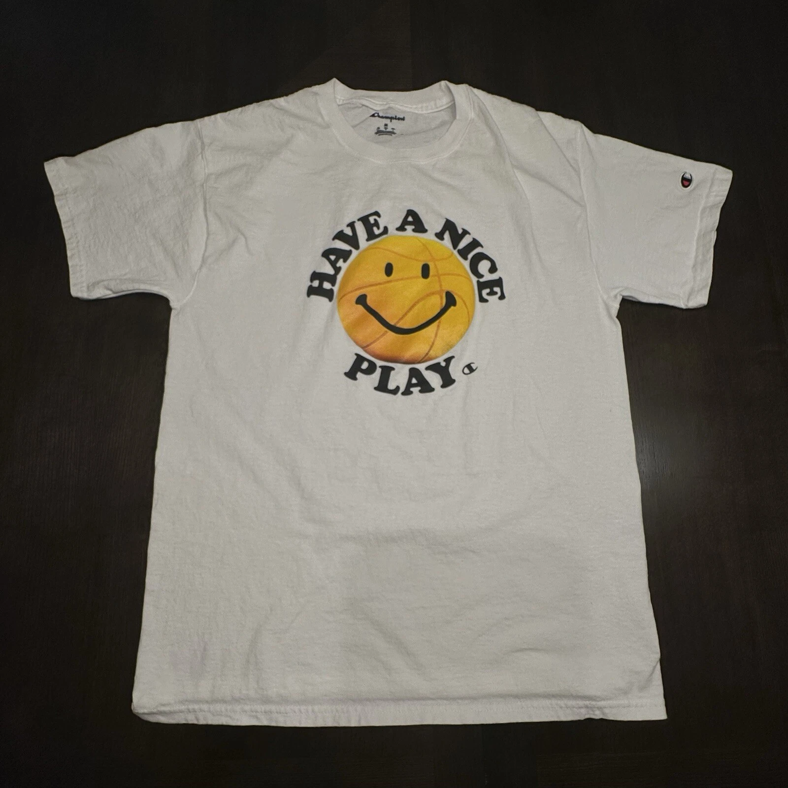 Champion US Men’s Graphic Print T-Shirt White “Have A Nice Play”