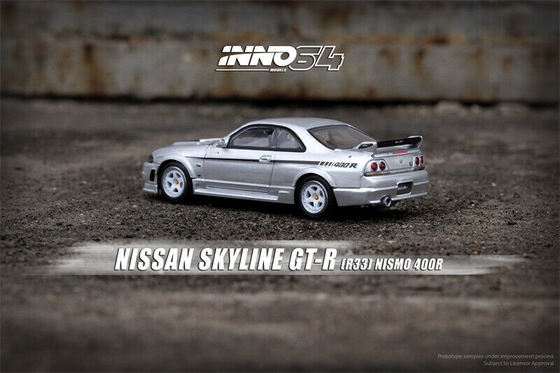 INNO NISSAN SKYLINE GT-R (R33) NISMO 400R Sonic Silver