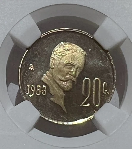 1983 MEXICO 20 CENTAVOS  PROOF NGC PF67 ULTRA CAMEO