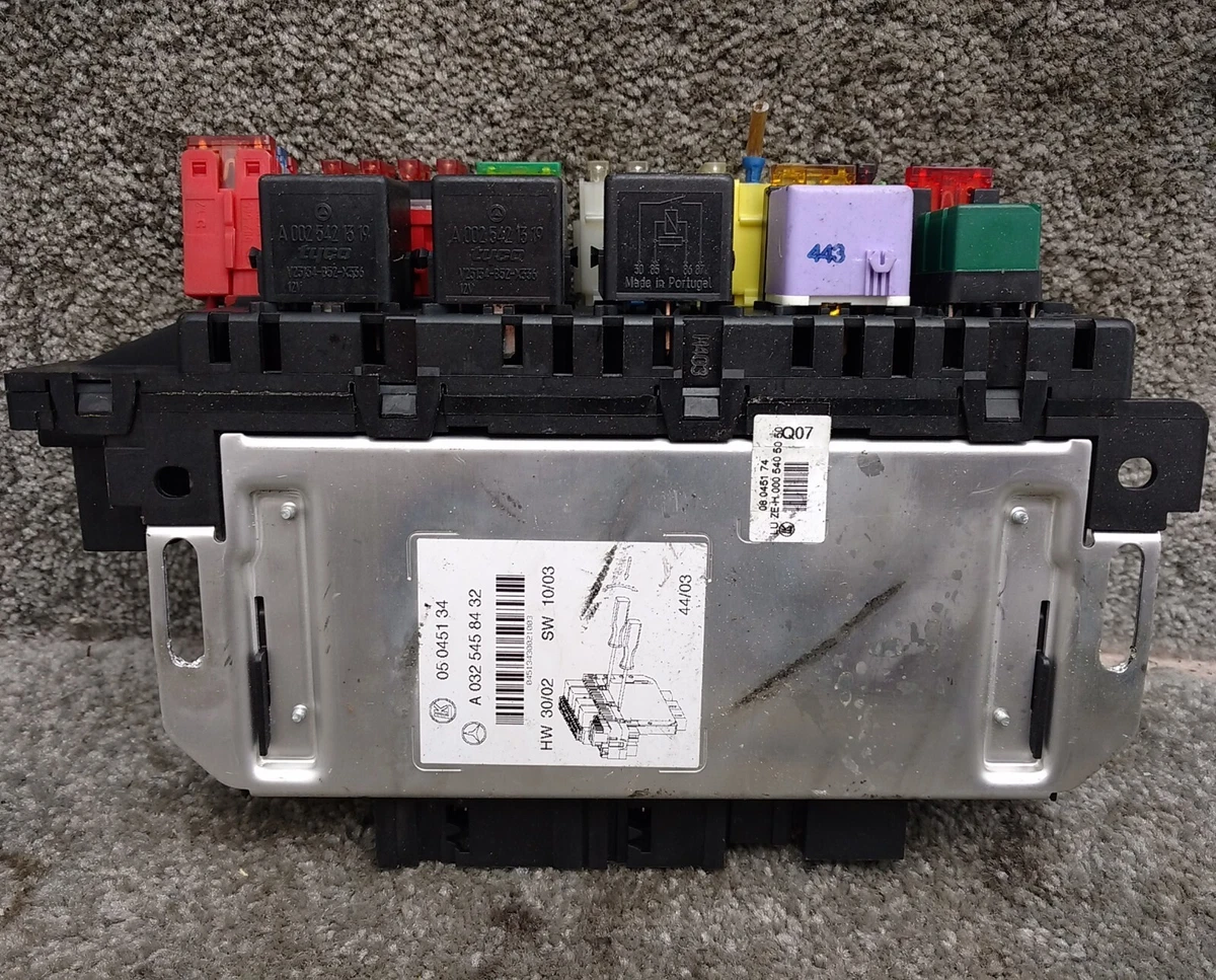 Mercedes W220 S Class W215 CL Rear SAM Control Module Unit ECU 0315451632 Fuse