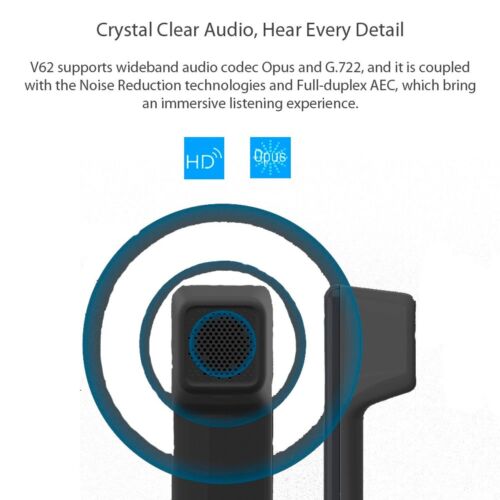 Fanvil V62 Essential Business Phone 6 linee SIP HD Voice PoE chiave DSS intelligente - Foto 2 di 3