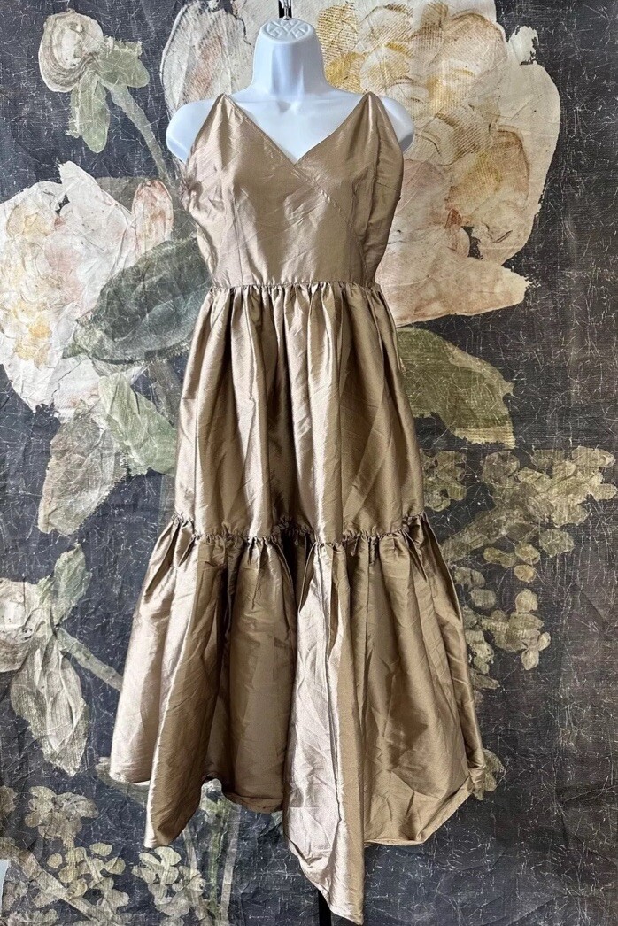 knee length dresses for ladies Odd Molly Anthropologie Tiered Ruffle Long Maxi Dress – White Chocolate  Couture main image 0