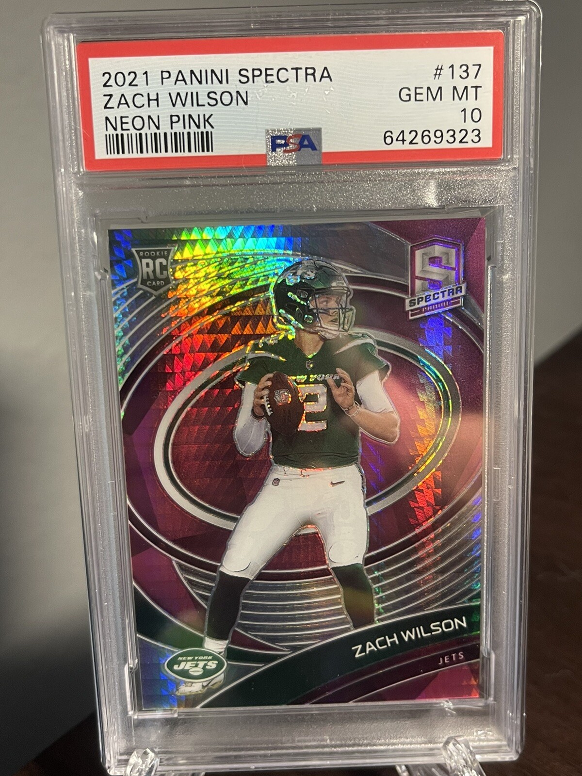 Zach Wilson Panini Spectra #137 Neon Pink