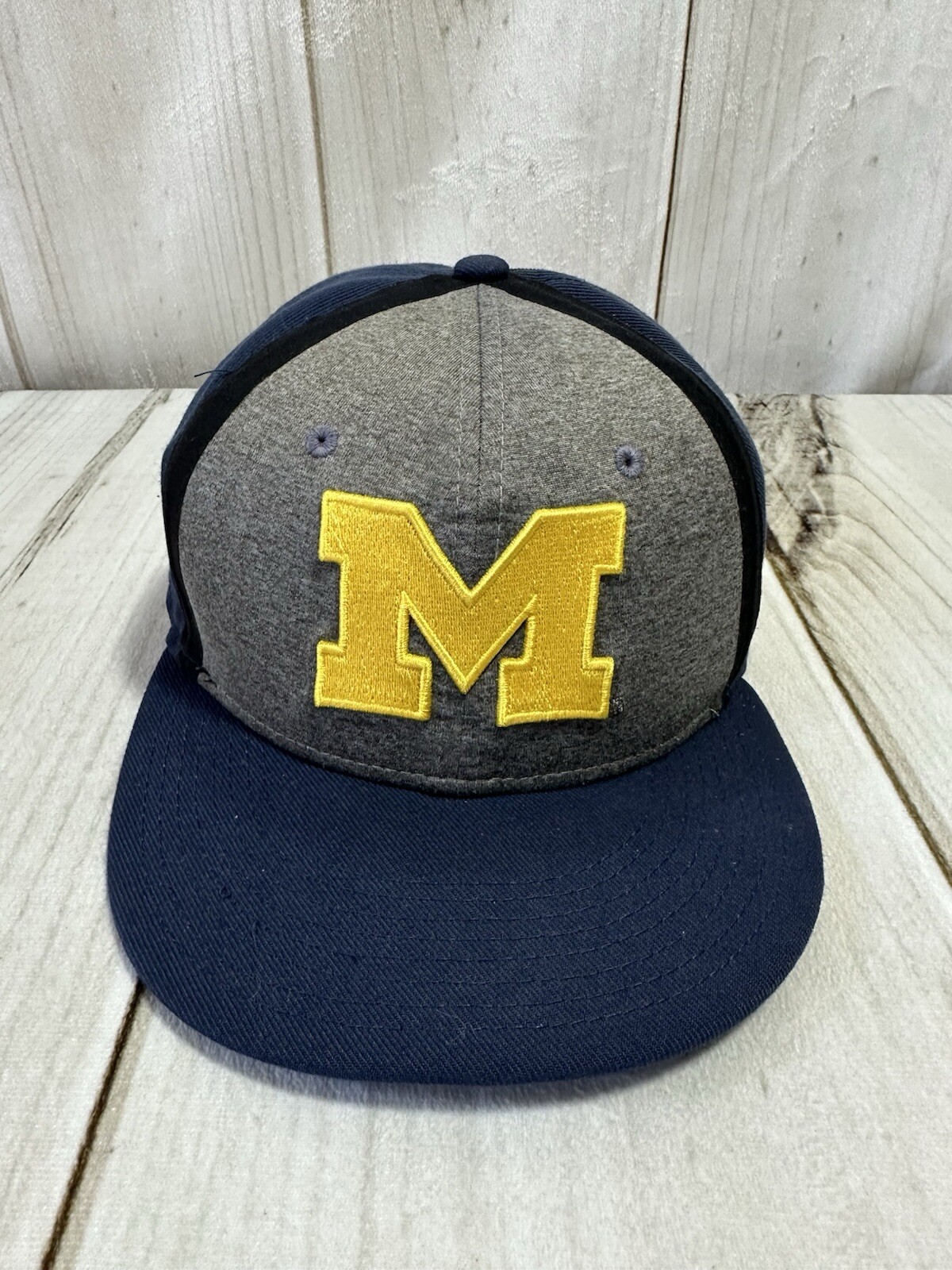 Nike Jumpman Michigan Wolverines Baseball Hat Cap Blue Gray adjustable OSFM