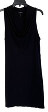 Ann Taylor Womens Dress Black Midi Sleeveless Body Con Medium