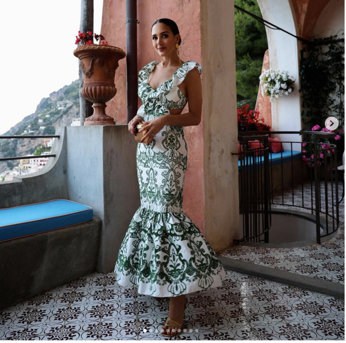 ZARA NEW EMBROIDERED LONG RUFFLED DRESS LIMITED EDITION WHITE