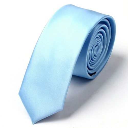 Classic Men's Slim Skinny Wedding Plain Colors Satin Tie Necktie Party Casual - Picture 16 of 26