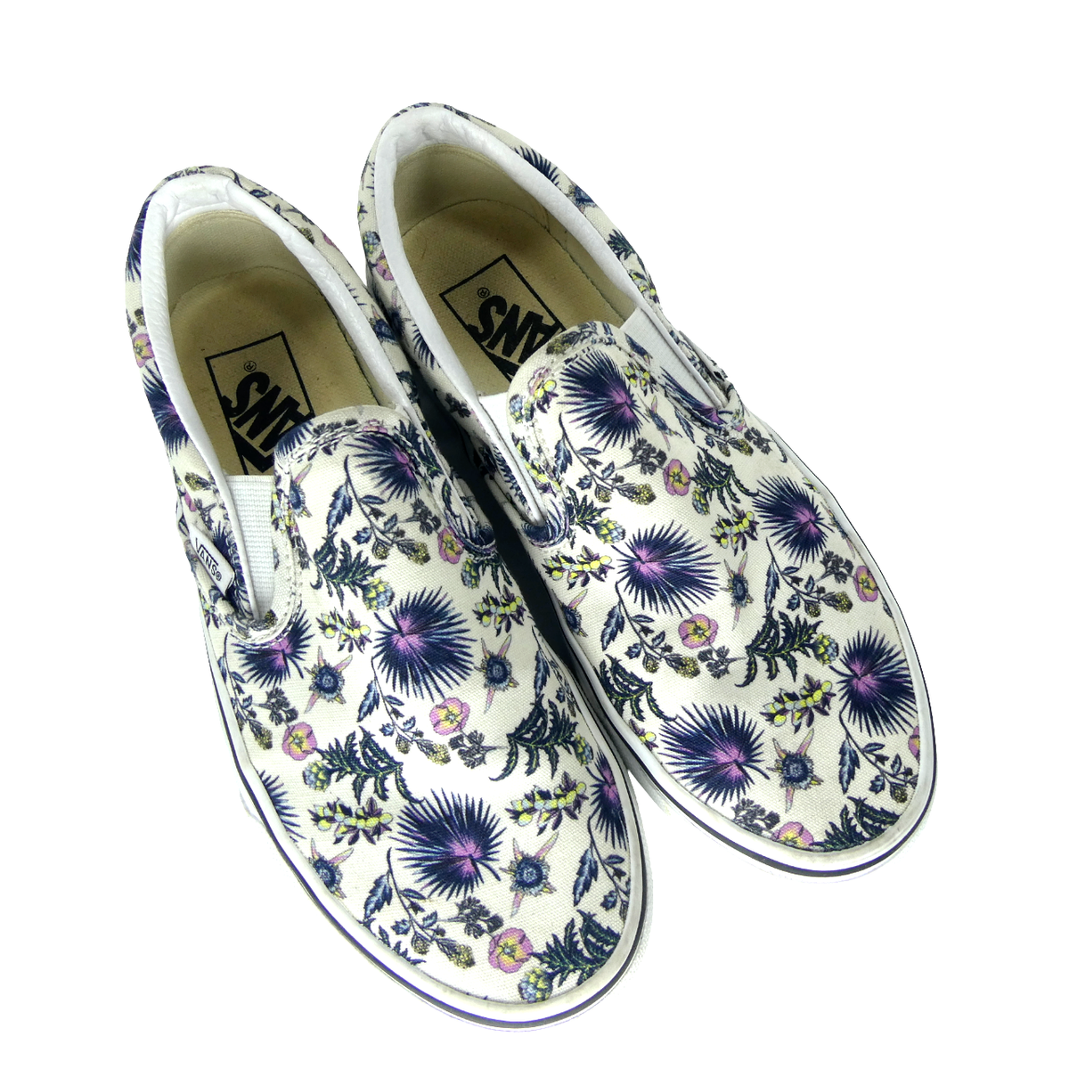 Vans Slip-On Women's Tropical Paradise Floral Skate Shoes Beach