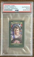 2013 UD Goodwin Champions Mini Mario Andretti PSA DNA Autograph F1 Signed