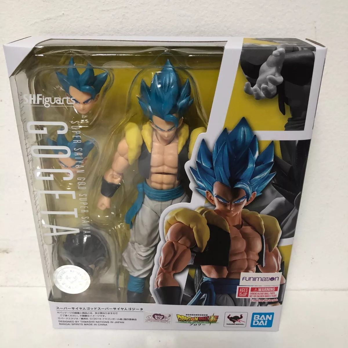 SH S.H. Figuarts Super Saiyan God Gogeta Dragon Ball Super BANDAI SPIRITS  USED~