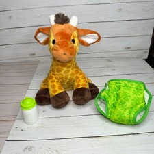 Melissa  Doug 11" Giraffe Plush Toy With Bottle  Diaper Stuffed Animal