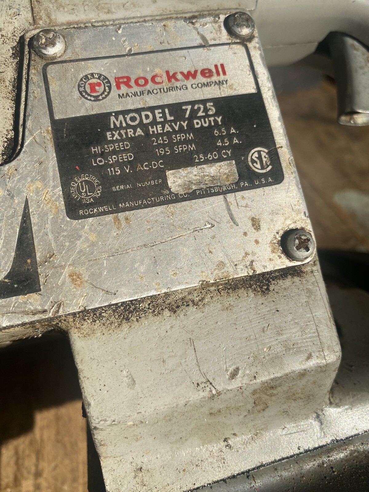 Rockwell PortaBand Portable Band Saw Model 725 Extra Heavy Duty 2