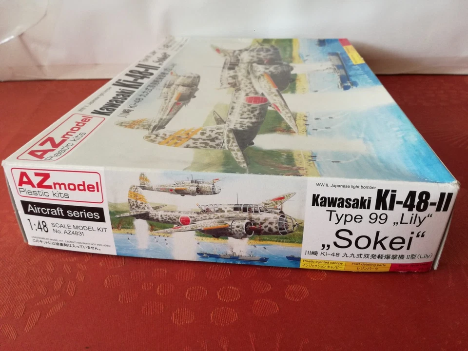 ✅AZ-Model 4831 Japanese Bomber Kawasaki Ki-48 II "Lily" Plastic Model Kit 1:48 - Immagine 3 di 4