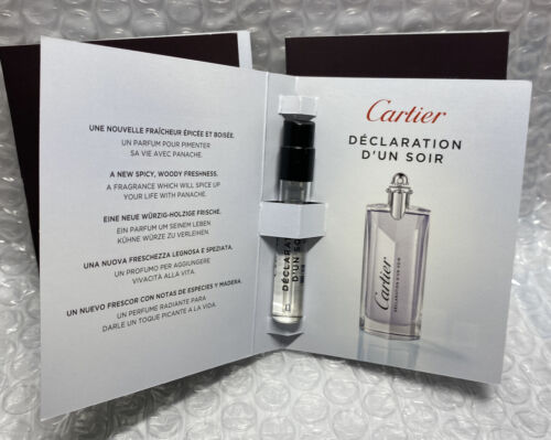 3/ Cartier Declaration D'Un Soir by Cartier for Men 0.05 oz / 1.5 ml EDT,  New