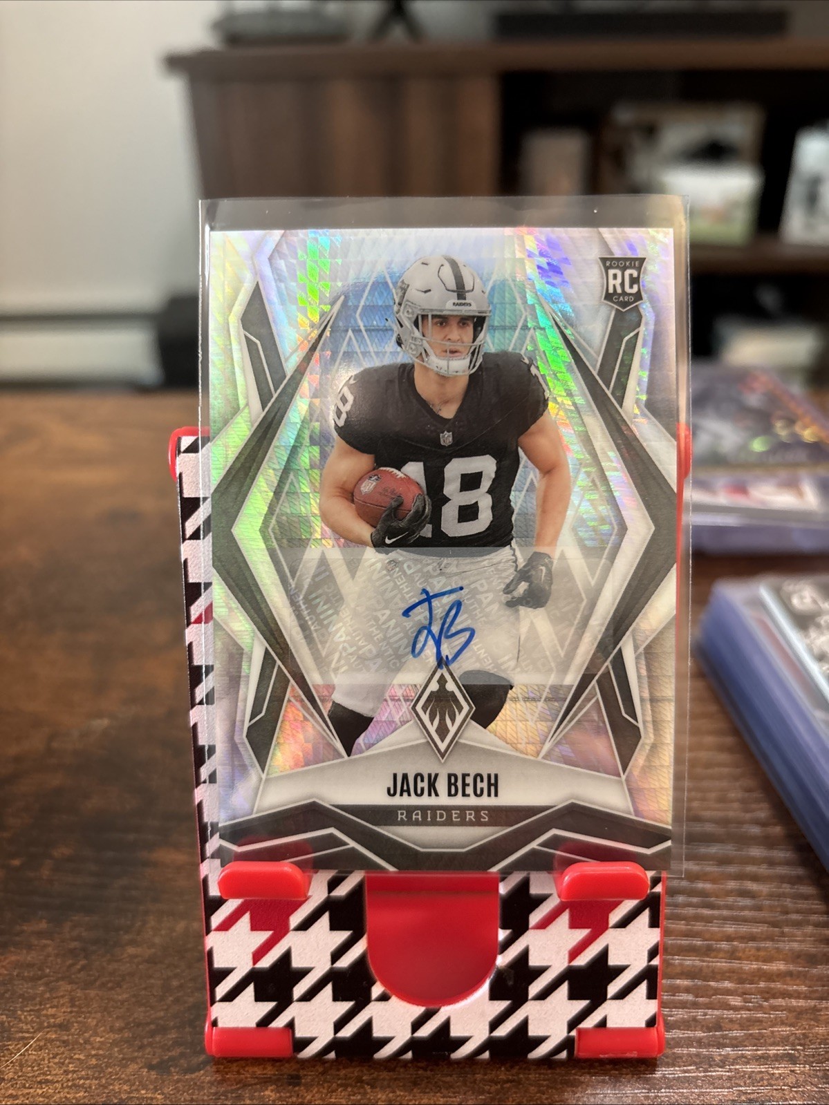 2025 Panini Phoenix - Rookies Jack Bech #188 Silver Hyper Auto (RC)
