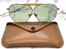 Vintage American Optical AO Ful-Vue Light Green 1/10 12k GF Aviator Sunglasses