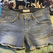 NWOT James Jeans Blue Distressed Cut Off Jean Shorts 26 Shorty Venice Western