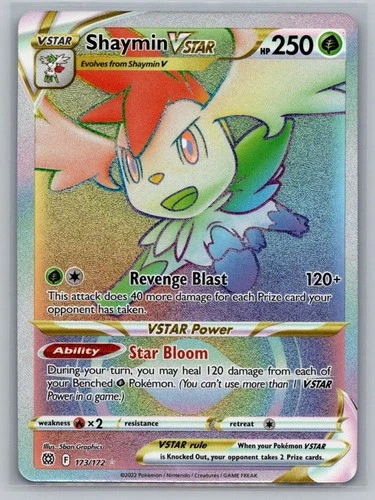 Shaymin VSTAR  173/172 Secret Rare Brilliant Stars Pokemon TCG