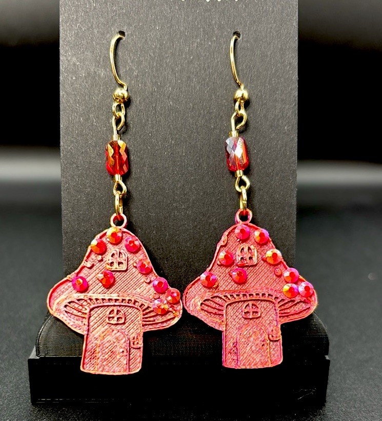 Mushroom Cottage Earrings