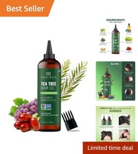 Ethically Sourced Tea Tree Hair Oil - 6.7 Fl Oz Dandruff Damage Repair