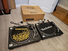 Pair Of Technics SL-1210 MK2 Direct Drive Turntables 