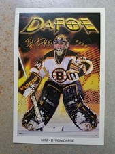 Byron Dafoe GOALIE Boston Bruins #6652 NHL MINI 4 by 6 POSTER
