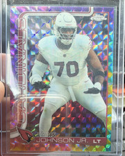 2025 Topps Chrome Tie Dye Paris Johnson Jr. Arizona Cardinals #3 —2/2—