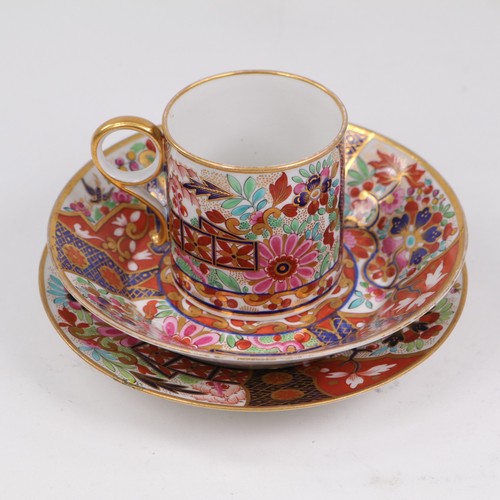 Plato platillo taza café Worcester Flight Barr Barr Trio Imari circa 1815 - Imagen 5 de 16